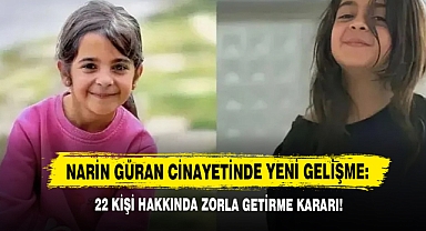 Narin Güran Cinayetinde Yeni Gelişme: 22 Kişi Hakkında Zorla Getirme Kararı!