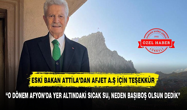"O DÖNEM AFYON'DA YER ALTINDAKİ SICAK SU, NEDEN BAŞIBOŞ OLSUN DEDİK"