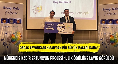 OEDAŞ AFYONKARAHİSAR'DAN BİR BÜYÜK BAŞARI DAHA!