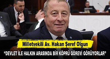 OLGUN: "DEVLET İLE HALKIN ARASINDA BİR KÖPRÜ GÖREVİ GÖRÜYORLAR"