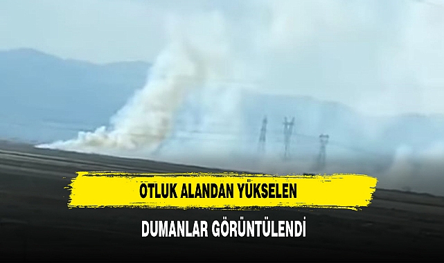 Otluk Alandan Yükselen Dumanlar Görüntülendi
