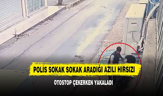 Polis Sokak Sokak Aradığı Azılı Hırsızı Otostop Çekerken Yakaladı