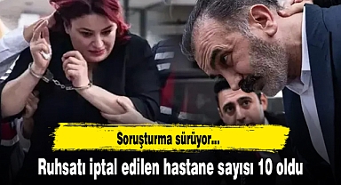 Ruhsatı iptal edilen hastane sayısı 10 oldu