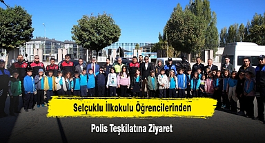Selçuklu İlkokulu Öğrencilerinden Polis Teşkilatına Ziyaret