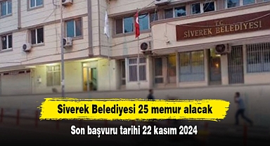 Siverek Belediyesi 25 memur alacak