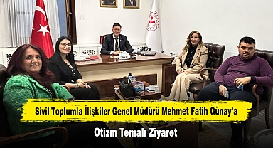 Sivil Toplumla İlişkiler Genel Müdürü Mehmet Fatih Günay’a Otizm Temalı Ziyaret