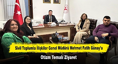 Sivil Toplumla İlişkiler Genel Müdürü Mehmet Fatih Günay’a Otizm Temalı Ziyaret