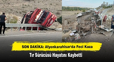 SON DAKİKA: Afyonkarahisar'da Feci Kaza Kamyonet Sürücüsü Hayatını Kaybetti