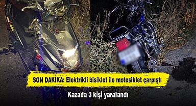 SON DAKİKA: Elektrikli bisiklet ile motosiklet çarpıştı! Kazada 3 kişi yaralandı