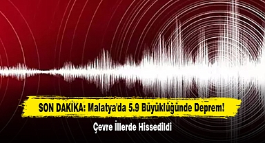 SON DAKİKA: Malatya'da 5.9 Büyüklüğünde Deprem! Çevre İllerde Hissedildi