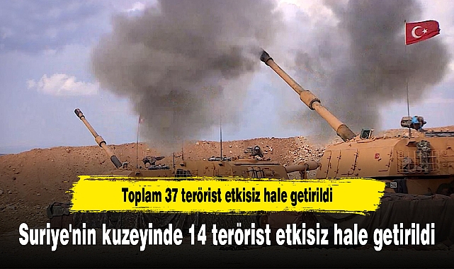 Suriye'nin kuzeyinde 14 terörist etkisiz hale getirildi