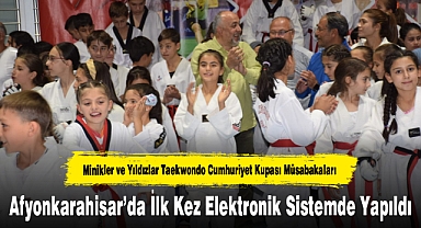 Taekwondo Müsabakaları Afyonkarahisar'da İlk Kez Elektronik Sistemde Yapıldı