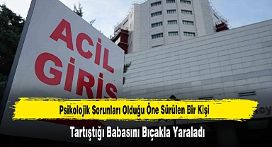 Tartıştığı Babasını Bıçakla Yaraladı