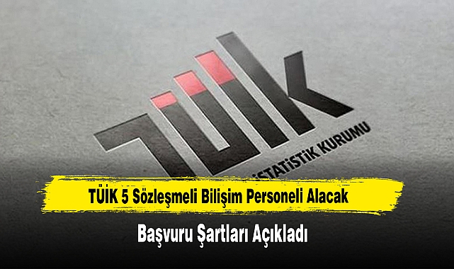 TÜİK 5 Sözleşmeli Bilişim Personeli Alacak