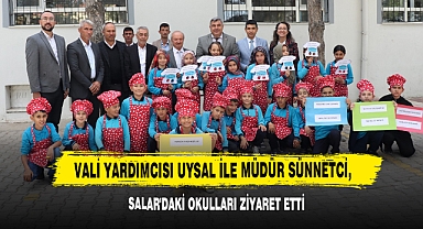 Vali Yardımcısı Uysal Ve Müdür Sünnetci, Salar'daki Okulları Ziyaret Etti