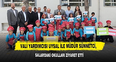 Vali Yardımcısı Uysal Ve Müdür Sünnetci, Salar'daki Okulları Ziyaret Etti