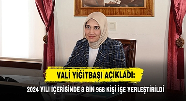 Vali Yiğitbaşı Açıkladı: 2024 Yılı İçerisinde 8 Bin 968 Kişi İşe Yerleştirildi