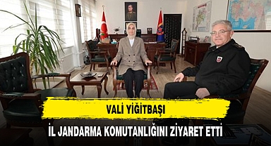 VALİ YİĞİTBAŞI, İL JANDARMA KOMUTANLIĞINI ZİYARET ETTİ
