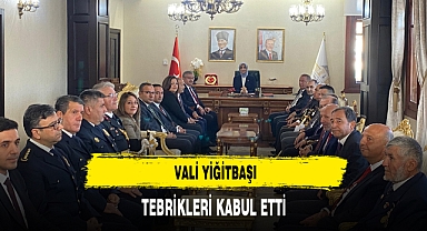 Vali Yiğitbaşı, Tebrikleri Kabul Etti