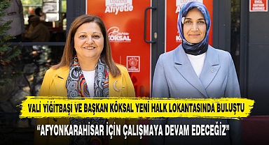 Vali Yiğitbaşı Ve Başkan Köksal Yeni Halk Lokantasında Buluştu