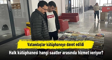 Vatandaşlar kütüphaneye davet edildi: Halk kütüphanesi hangi saatler arasında hizmet veriyor?