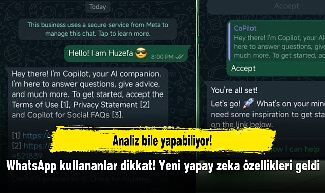 WhatsApp kullananlar dikkat! Yeni yapay zeka özellikleri geldi: Analiz bile yapabiliyor