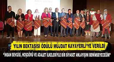 YILIN BEKTAŞİSİ ÖDÜLÜ MÜJDAT KAYAYERLİ'YE VERİLDİ