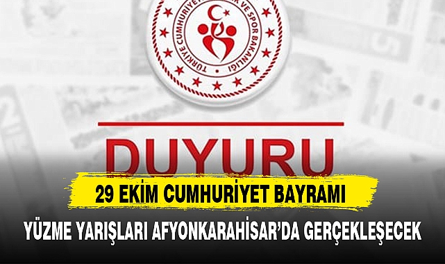YÜZME YARIŞLARI AFYONKARAHİSAR'DA GERÇEKLEŞECEK