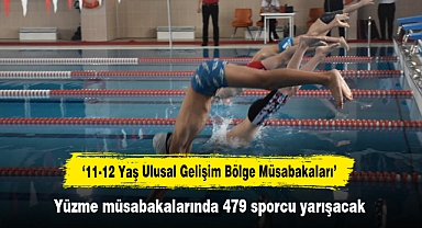 ‘11-12 Yaş Ulusal Gelişim Bölge Müsabakaları’ Yüzme müsabakalarında 479 sporcu yarışacak