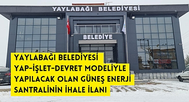 GÜNEŞ ENERJİ SANTRALİNİN İHALE İLANI