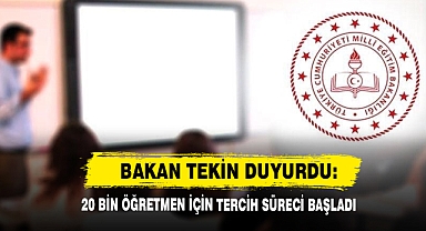 20 Bin Öğretmen İçin Tercih Süreci Başladı