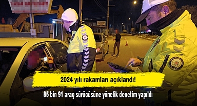 2024 yılı rakamları açıklandı! 85 bin 91 araç sürücüsüne yönelik denetim yapıldı