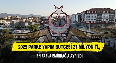 2025 Parke Yapım Bütçesi 27 Milyon TL, En Fazla Pay Emirdağ’a Ayrıldı