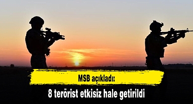 8 terörist etkisiz hale getirildi