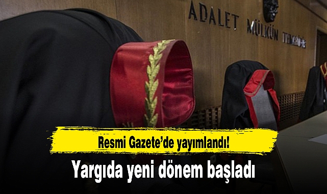 9. Yargı Paketi Resmi Gazete'de yayımlandı
