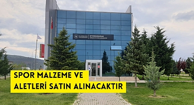 SPOR MALZEME VE ALETLERİ SATIN ALINACAKTIR