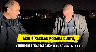 Açık Bırakılan Rögara Düştü, Yanındaki Arkadaşı Dakikalar Sonra Fark Etti