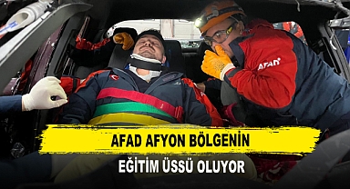 AFAD Afyon Bölgenin Eğitim Üssü Oluyor