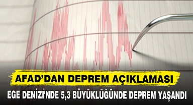 AFAD’DAN DEPREM AÇIKLAMASI
