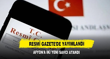 Afyon'a İki Yeni Savcı Atandı