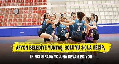 Afyon Belediye Yüntaş, Bolu'yu 3-0'la Geçip, İkinci Sırada Yoluna Devam Ediyor!