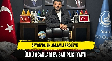 Afyon’da En Anlamlı Projeye Ülkü Ocakları Ev Sahipliği Yaptı