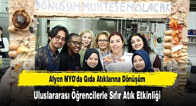 Afyon’da Uluslararası Öğrencilerle Sıfır Atık’tan Yemekler Yapıldı