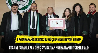 AFYONKARAHİSAR BAROSU GÜÇLENMEYE DEVAM EDİYOR