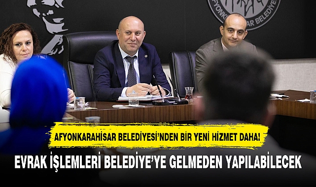AFYONKARAHİSAR BELEDİYESİ'NDEN BİR YENİ HİZMET DAHA!