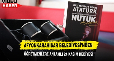 Afyonkarahisar Belediyesi'nden Öğretmenlere Anlamlı 24 Kasım Hediyesi