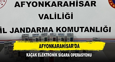 Afyonkarahisar’da Kaçak Elektronik Sigara Operasyonu