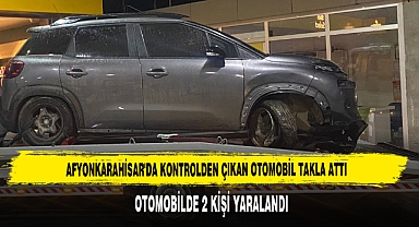 Afyonkarahisar'da Kontrolden Çıkan Otomobil Takla Attı: 2 Yaralı