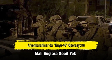 Afyonkarahisar’da “Kuyu-46” Operasyonu: Mali Suçlara Geçit Yok