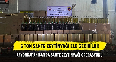 Afyonkarahisar'da Sahte Zeytinyağı Operasyonu, 6 Ton Sahte Zeytinyağı Ele Geçirildi!